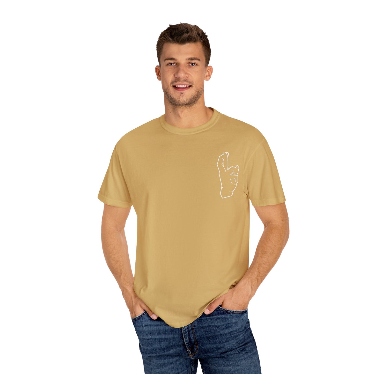 Gojos hand shirt T-shirt Satorus merch Expand my domain for men women subtle minimal sign