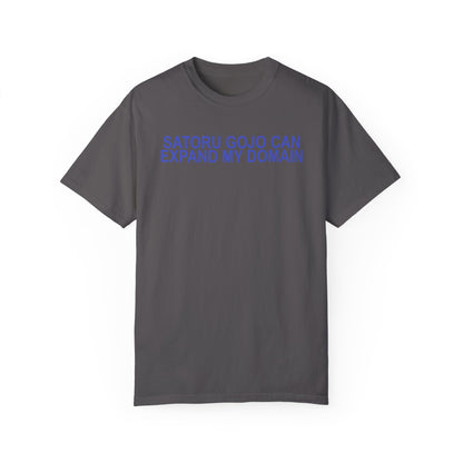 Expand my domain shirt Funny Gojos T-shirt Satorus merch for men women subtle minimal purple