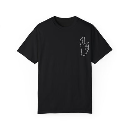 Gojos hand shirt T-shirt Satorus merch Expand my domain for men women subtle minimal sign