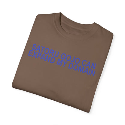 Expand my domain shirt Funny Gojos T-shirt Satorus merch for men women subtle minimal purple