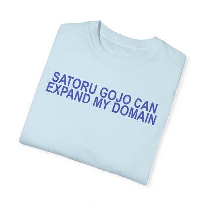 Expand my domain shirt Funny Gojos T-shirt Satorus merch for men women subtle minimal purple