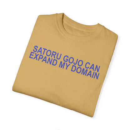 Expand my domain shirt Funny Gojos T-shirt Satorus merch for men women subtle minimal purple