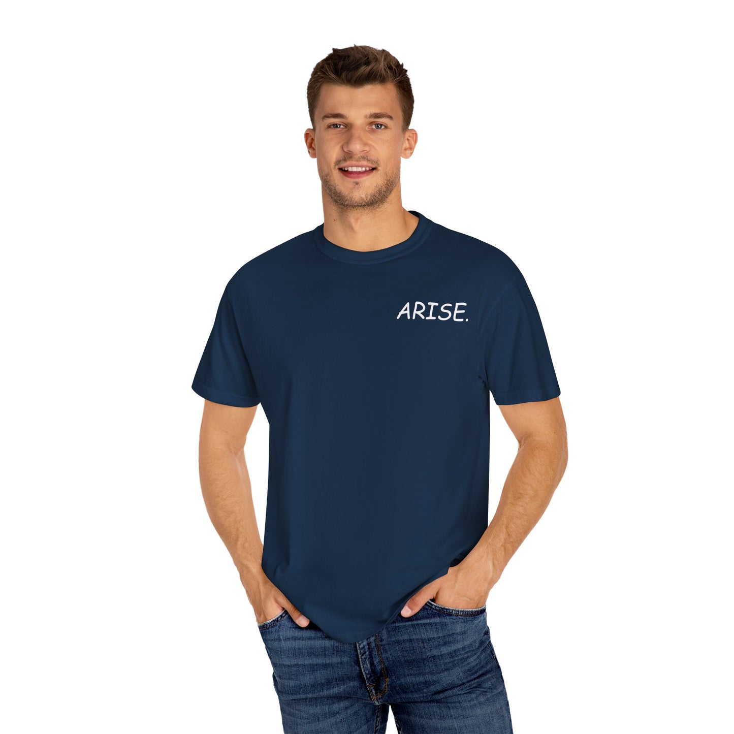 Arise. Solo Levels T-shirt Sung Igris Jinwoos Levelling Anime shirt for men women subtle minimal side