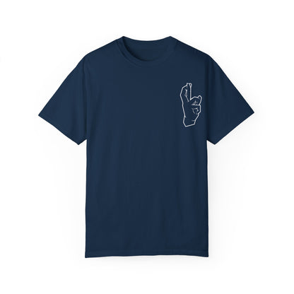 Gojos hand shirt T-shirt Satorus merch Expand my domain for men women subtle minimal sign