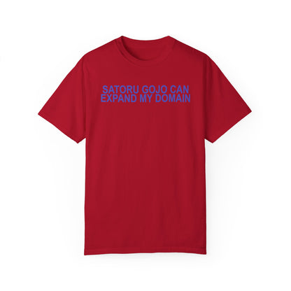 Expand my domain shirt Funny Gojos T-shirt Satorus merch for men women subtle minimal purple