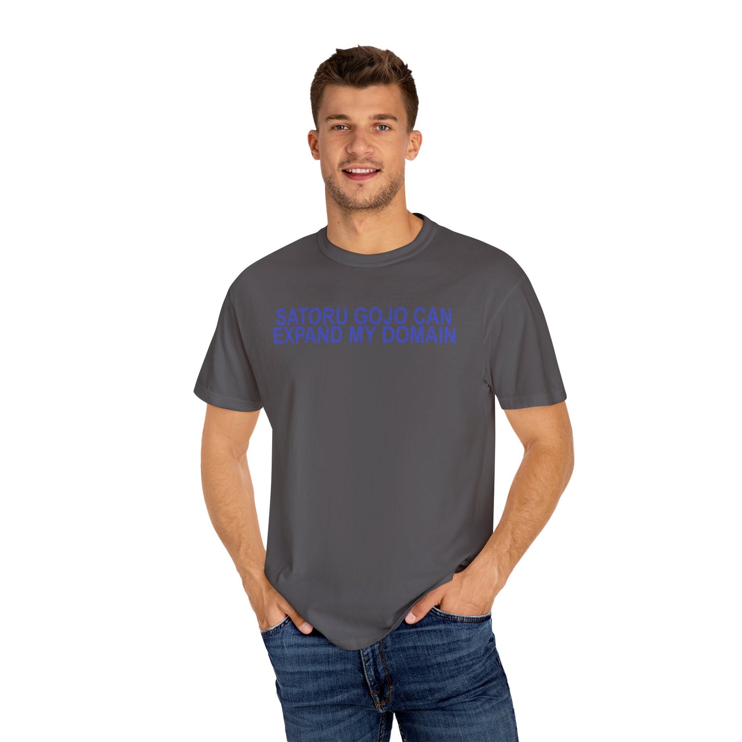 Expand my domain shirt Funny Gojos T-shirt Satorus merch for men women subtle minimal purple