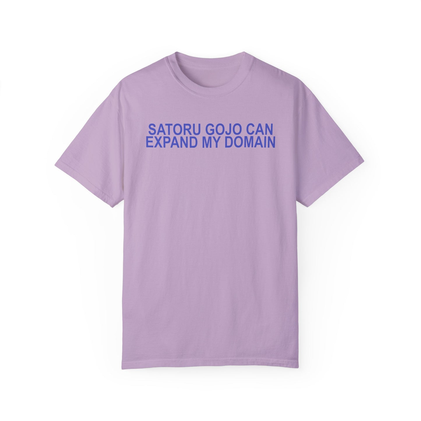 Expand my domain shirt Funny Gojos T-shirt Satorus merch for men women subtle minimal purple