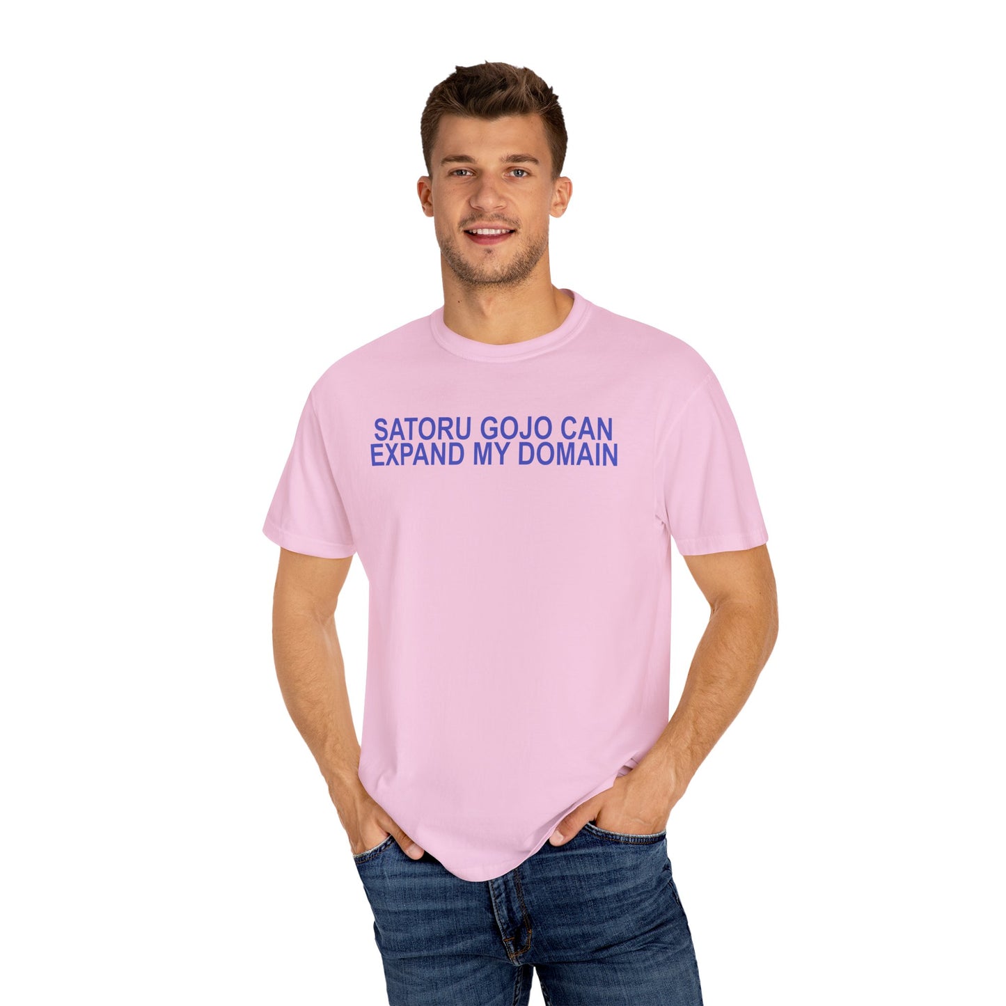 Expand my domain shirt Funny Gojos T-shirt Satorus merch for men women subtle minimal purple