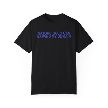 Expand my domain shirt Funny Gojos T-shirt Satorus merch for men women subtle minimal purple