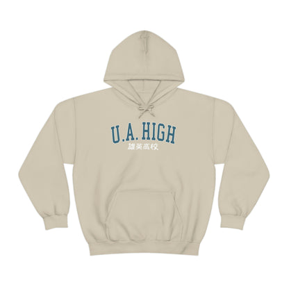 U A High Boku Academia Hoodie, My Hero Hoodies Minimal Anime Merch