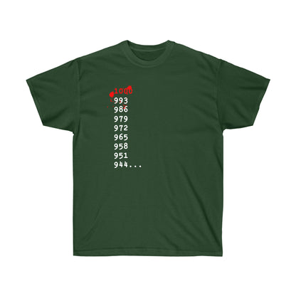 What's 1000 Minus 7? shirt T-Shirt 1000 - 7 Tokyo
