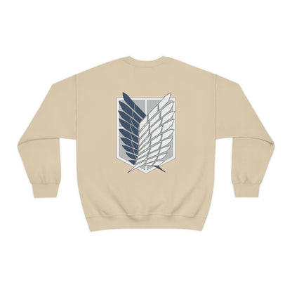 Wings of Freedom front and back Anime Manga Titan Sweatshirt Fan Gift Unisex