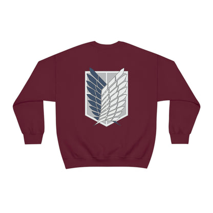 Wings of Freedom front and back Anime Manga Titan Sweatshirt Fan Gift Unisex