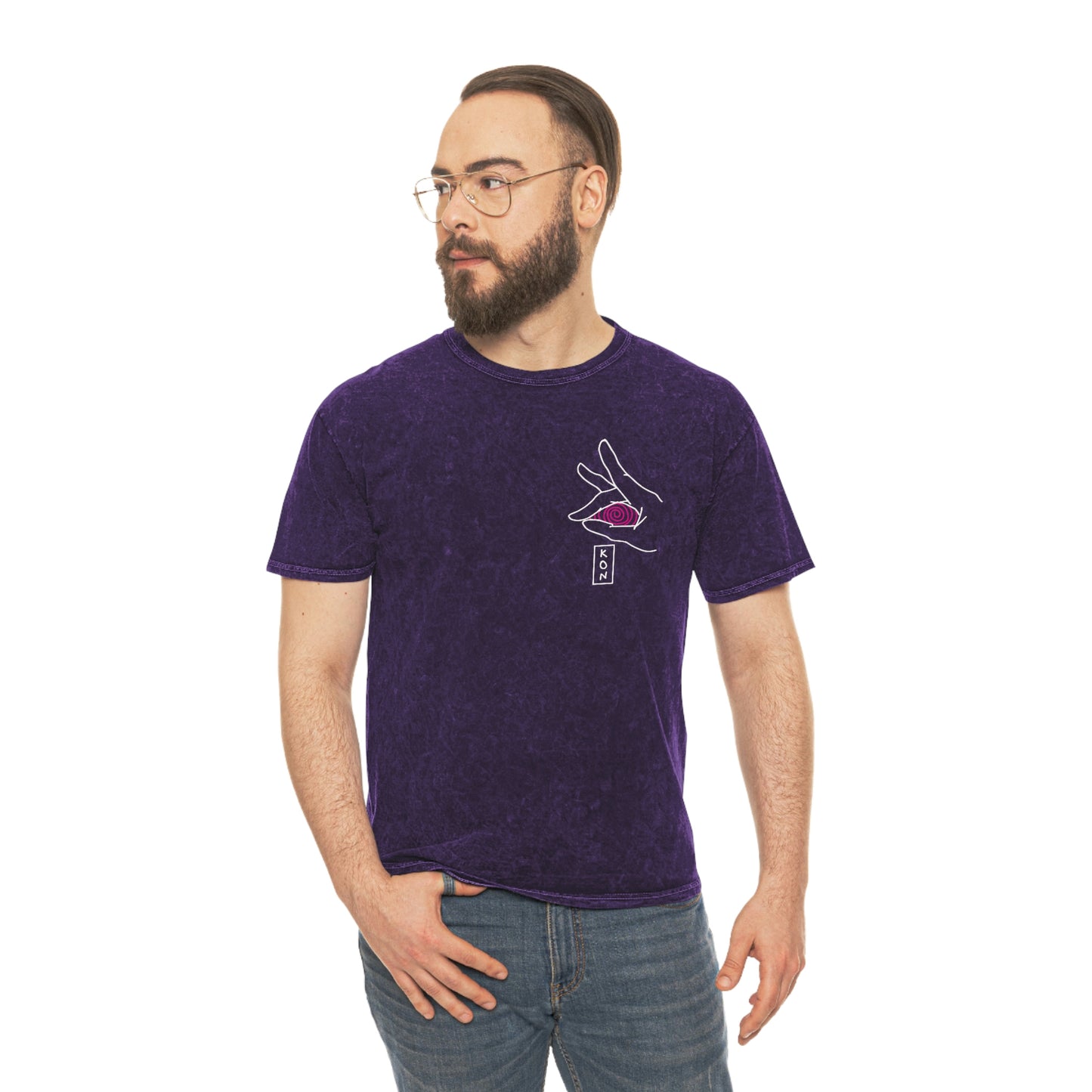 Kon Fox shirt Acid minderal wash vintage t-shirt