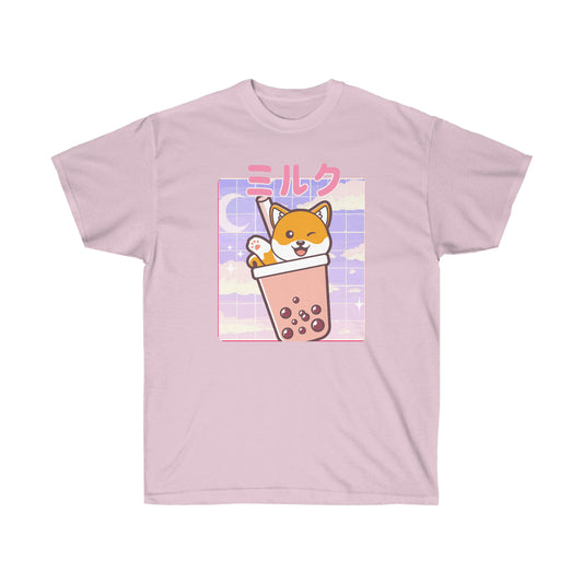 Shiba Inu shirt Cute Yume Kawaii shirt Boba Tea Kawaii clothing T-shirt clothing Fairy kei Pockys