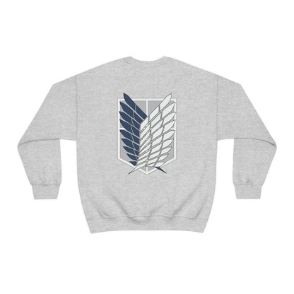 Wings of Freedom front and back Anime Manga Titan Sweatshirt Fan Gift Unisex