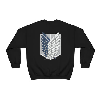 Wings of Freedom front and back Anime Manga Titan Sweatshirt Fan Gift Unisex