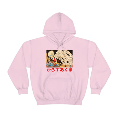 Japan Skeleton Streetwear hoodie Japanese Demon Yokai Oni Masked Y2K 90s