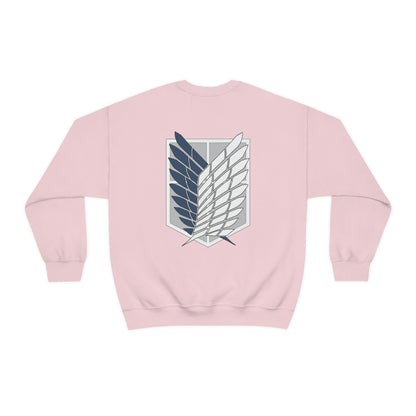 Wings of Freedom front and back Anime Manga Titan Sweatshirt Fan Gift Unisex