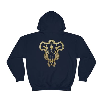 Black Bulls Squad Emblem Hoodie Clovers Sweatshirt Yamis Astas Magic Knights Team Anime Manga shirt Cosplay Otaku xl hoodies