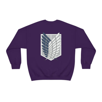 Wings of Freedom front and back Anime Manga Titan Sweatshirt Fan Gift Unisex
