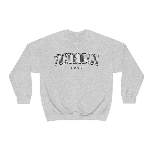 Fukurodanis Slogan Sweatshirt Crew neck Varsity sweatshirt jumper pullover Minimal Anime College Otaku School