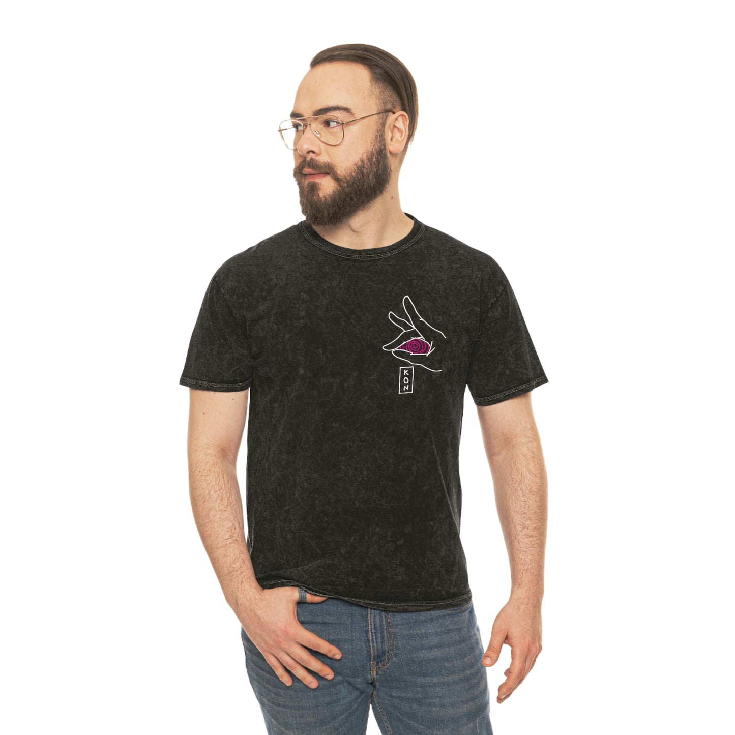 Kon Fox shirt Acid minderal wash vintage t-shirt