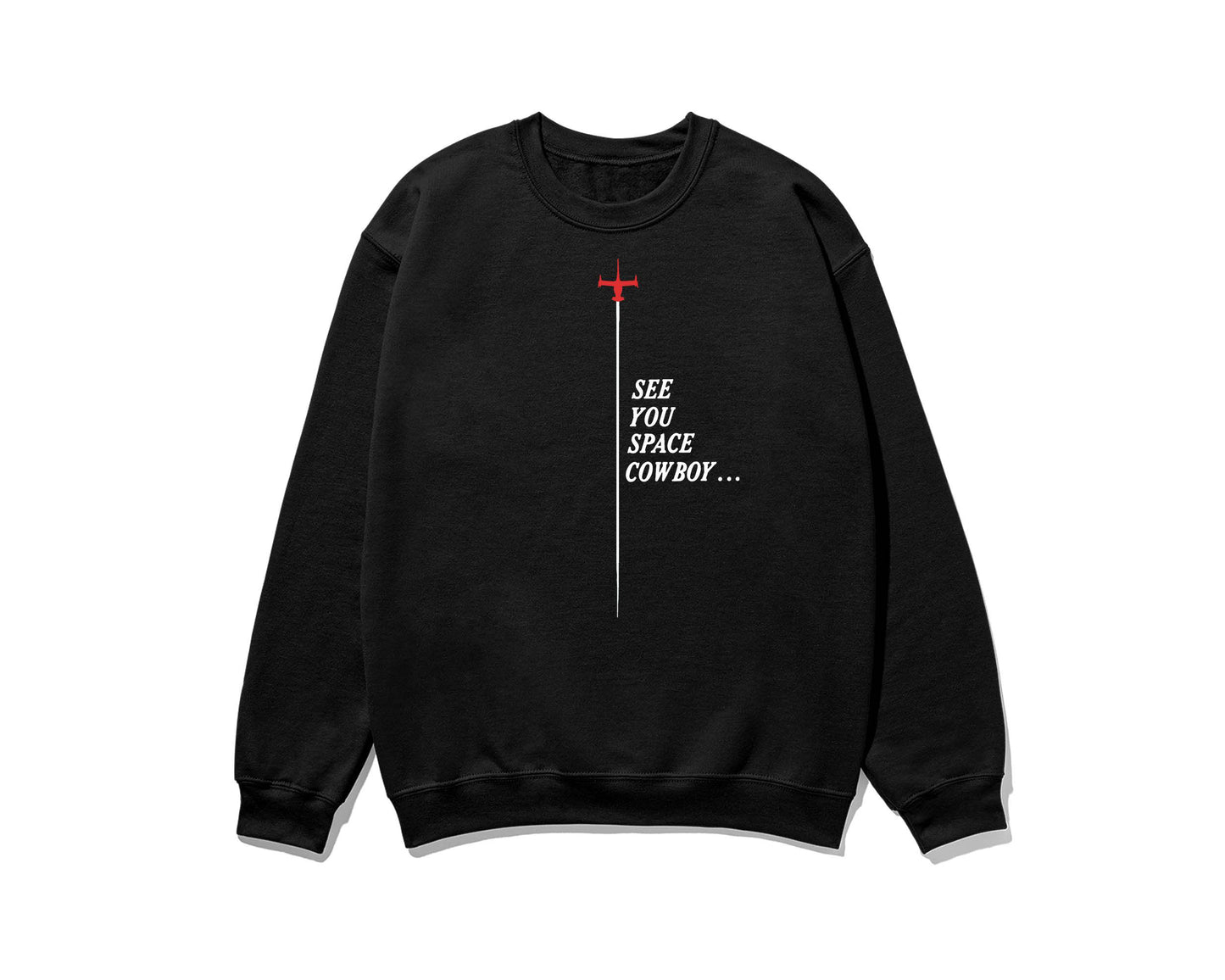 See you space sweatshirt crew neck