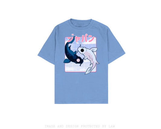 Yin Yang Koi Fish Kawaii shirt Cute Chibi Japanese Yume Kawaii shirt Kawaii clothing Ramen clothing Spirit Oasis T-shirt