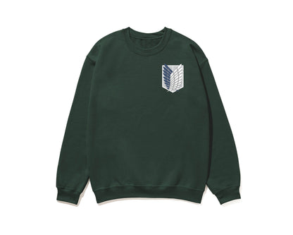 Wings of Freedom front and back Anime Manga Titan Sweatshirt Fan Gift Unisex