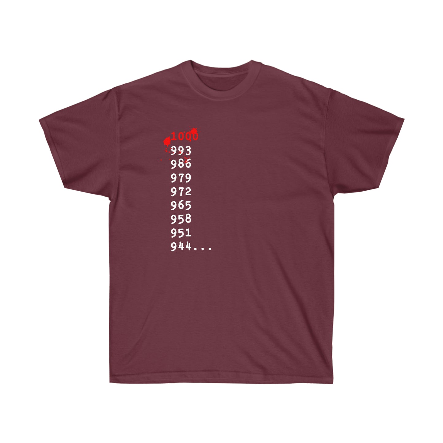 What's 1000 Minus 7? shirt T-Shirt 1000 - 7 Tokyo