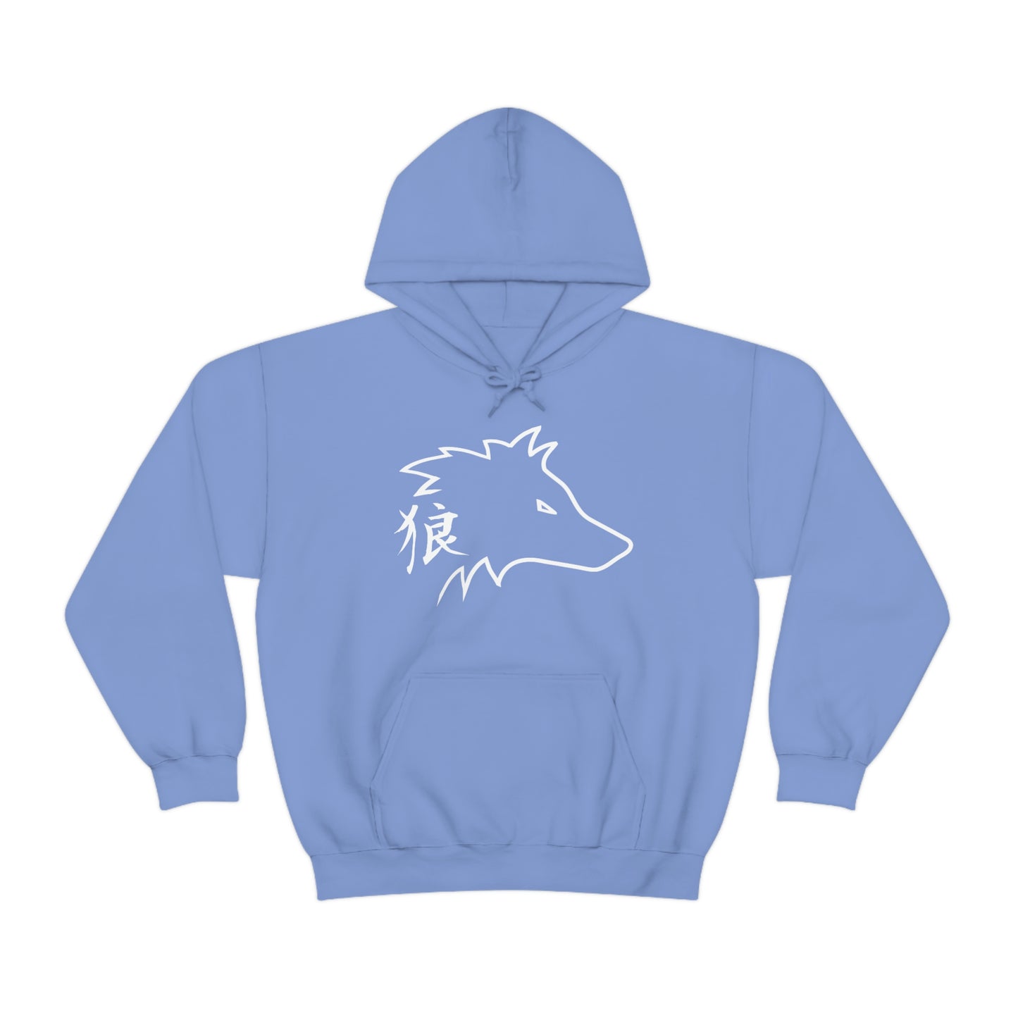 Wolf Hoodie ookami Japanese kanji hooded sweatshirt Soft grunge clothing Furry fandom ookami wolf kanji mens wolf