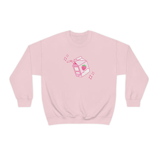 Strawberry Milk Sweatshirt Kawaii Anime Kawaii Clothing Kawaii Anime Japanese Hoodie Harajuku Clothing Aesthetic Cute Gift