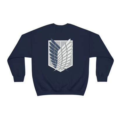Wings of Freedom front and back Anime Manga Titan Sweatshirt Fan Gift Unisex