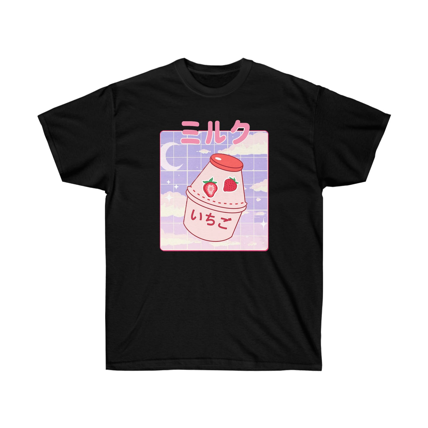 Kawaii Japanese milk t-shirt 90s Aesthetic t-shirt Kawaii Anime Strawberry Milk shake shirt T-shirt Japan lovers Cute gift anime fan