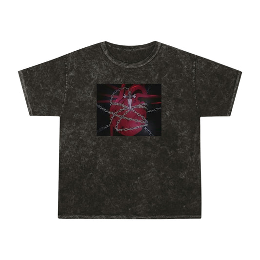 Kurapikas heart chains shirt Acid minderal wash vintage t-shirt