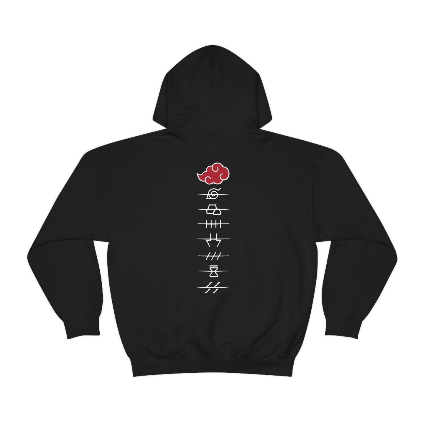 Red Cloud Front and back Japanese Hoodies Akatski Cloud Symbol Women Men Hoodie