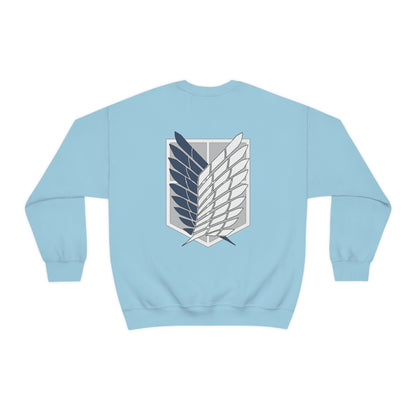 Wings of Freedom front and back Anime Manga Titan Sweatshirt Fan Gift Unisex