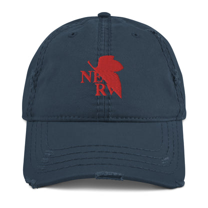 NERVs Company Neon Anime Eva Japanese Vintage Distressed Dad Hat