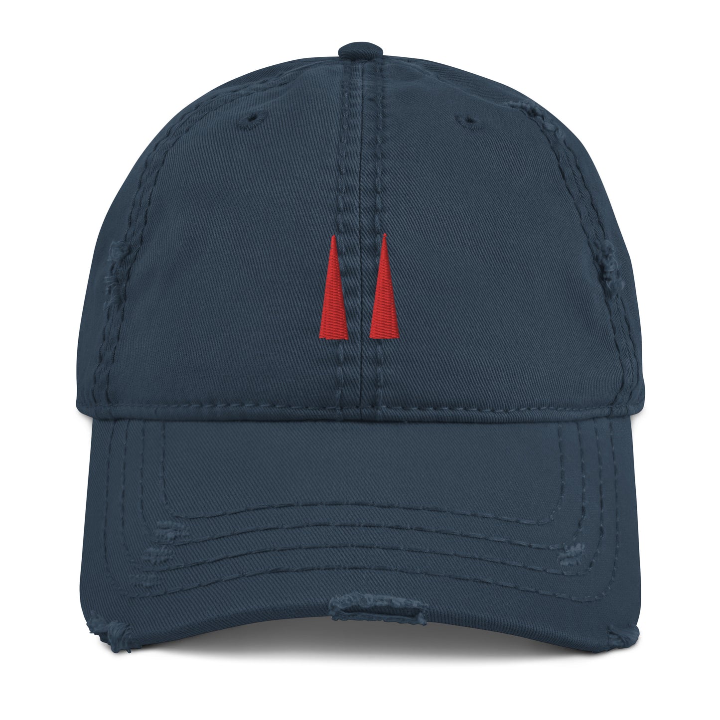 Powers Zero horns Distressed Dad Hat embroidered