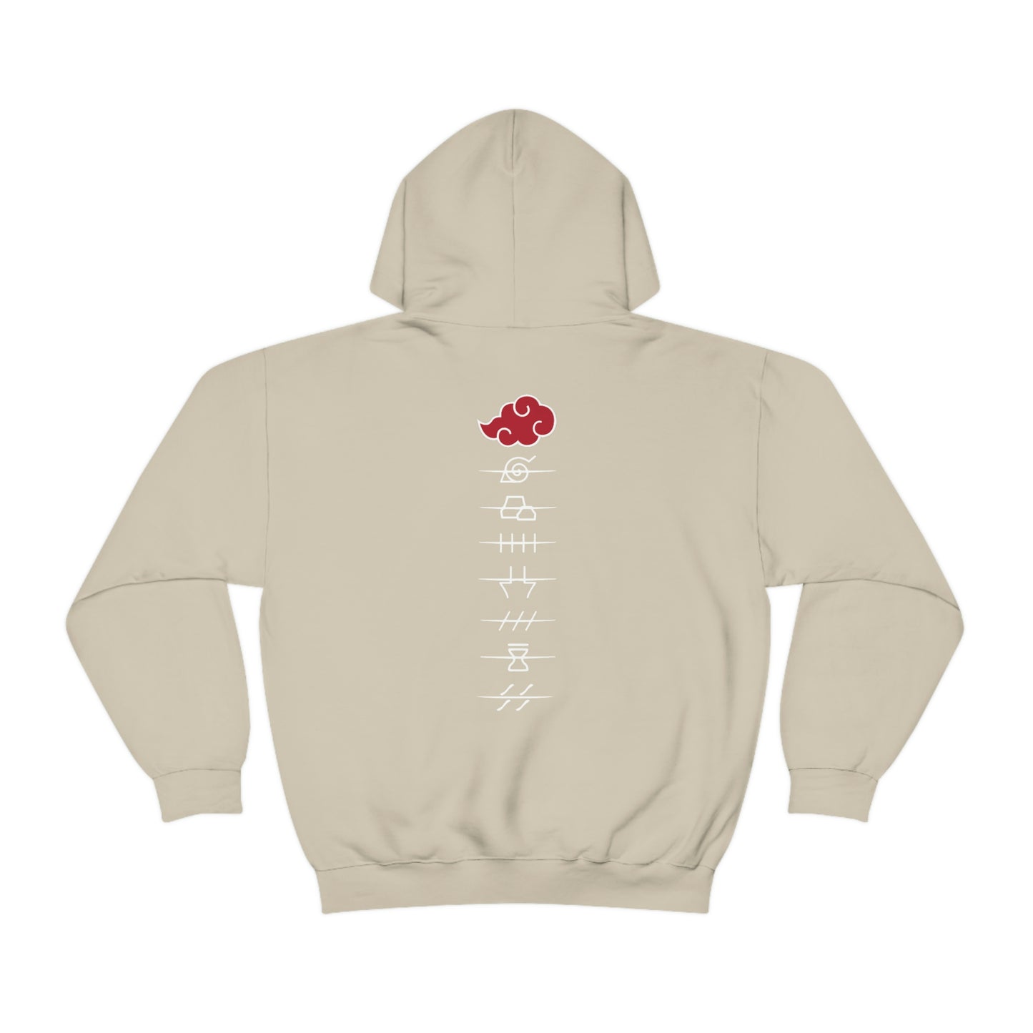 Red Cloud Front and back Japanese Hoodies Akatski Cloud Symbol Women Men Hoodie