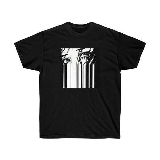Anime girl eyes shirt Glitch Vaporwave Aesthetic Japanese Streetwear Tumblr Tee Grunge T-shirt Aesthetic tee Minimal Simple