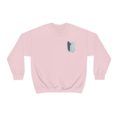 Wings of Freedom front and back Anime Manga Titan Sweatshirt Fan Gift Unisex