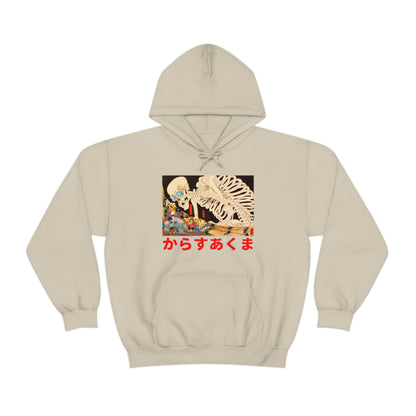 Japan Skeleton Streetwear hoodie Japanese Demon Yokai Oni Masked Y2K 90s