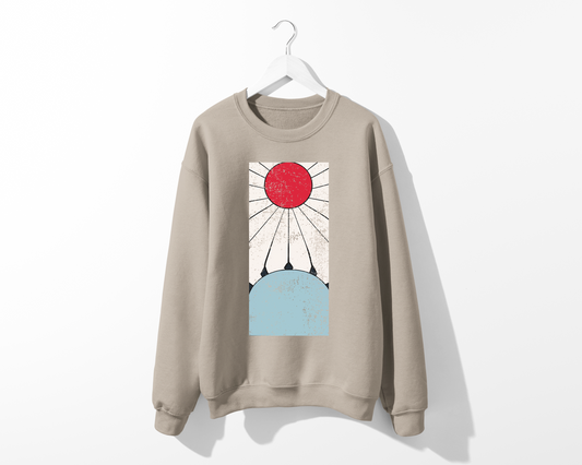 Hana fuda earrings Sweatshirt crew neck