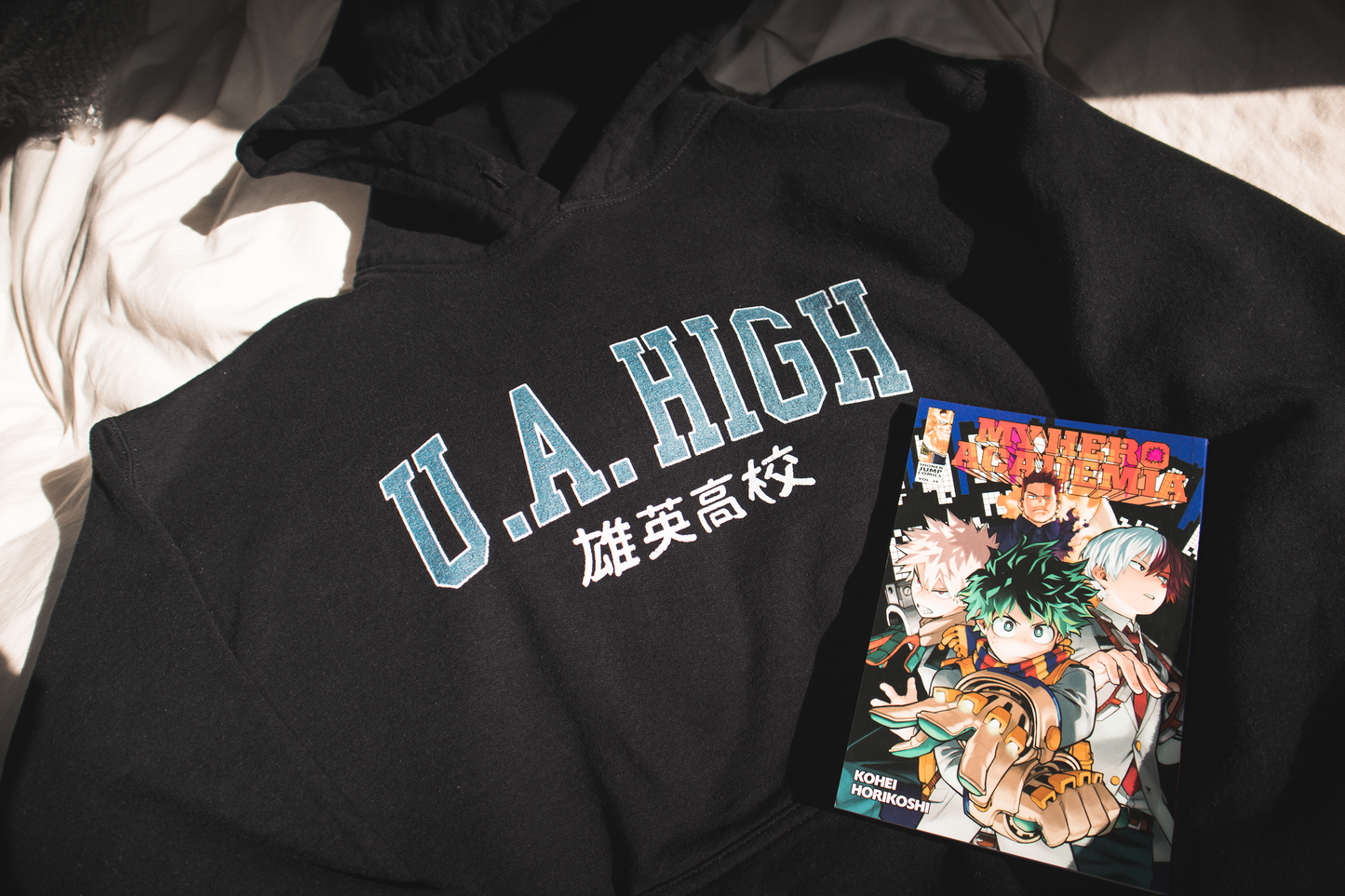 U A High Boku Academia Hoodie, My Hero Hoodies Minimal Anime Merch