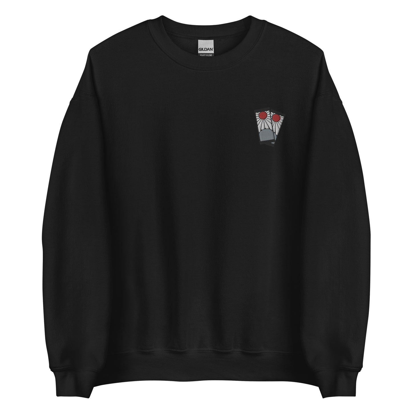 Hana fuda Sweatshirt Earrings Demon crew neck embroidered Sweater