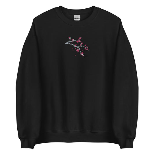 Cherry Blossoms Sweatshirt Sakura Artwork Japanese Blossom Aesthetic