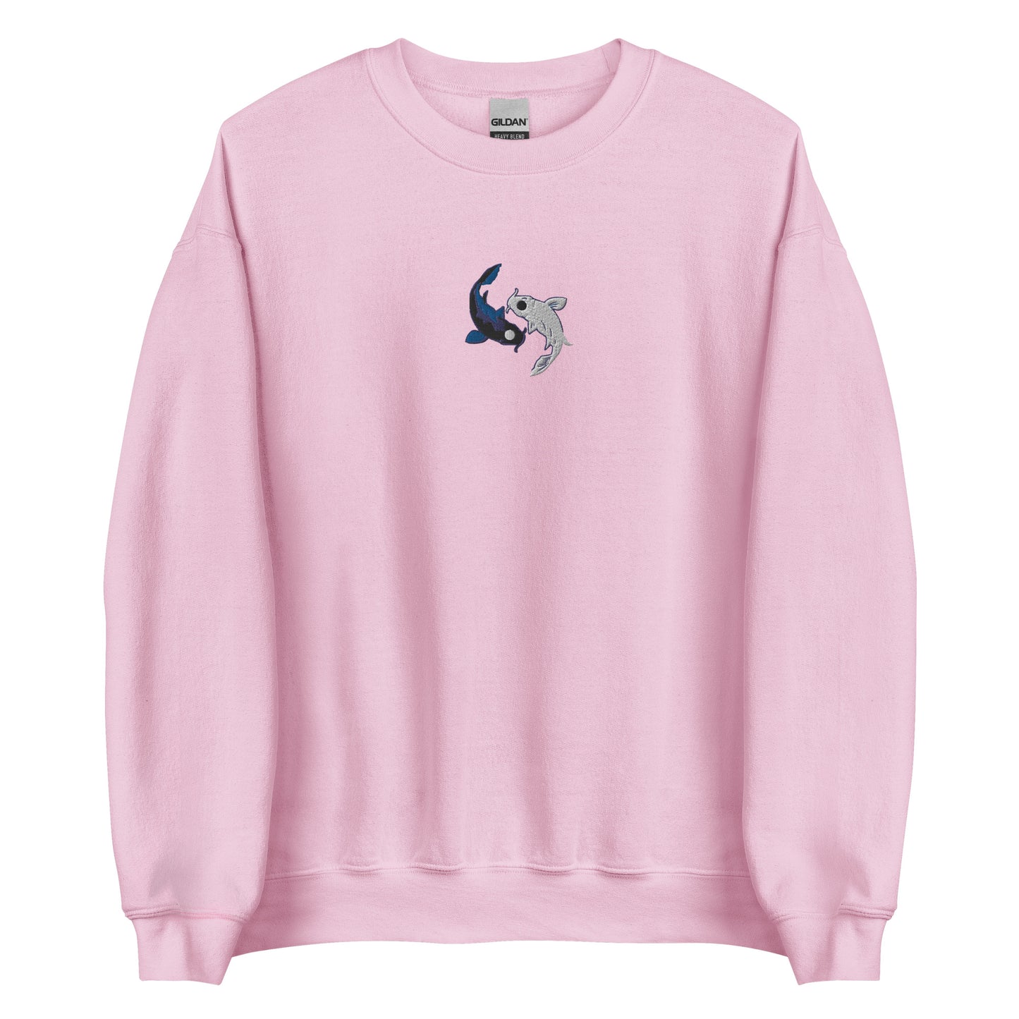 Koi fishes yin yang embroidered Embroiderry Sweatshirt Moon Spirit Oasis