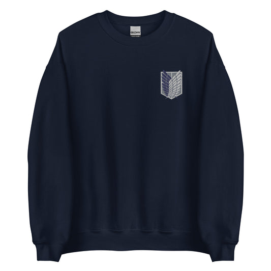 Wings of Freedom Embroidery Anime Manga Titan Sweatshirt Fan Gift embroidered